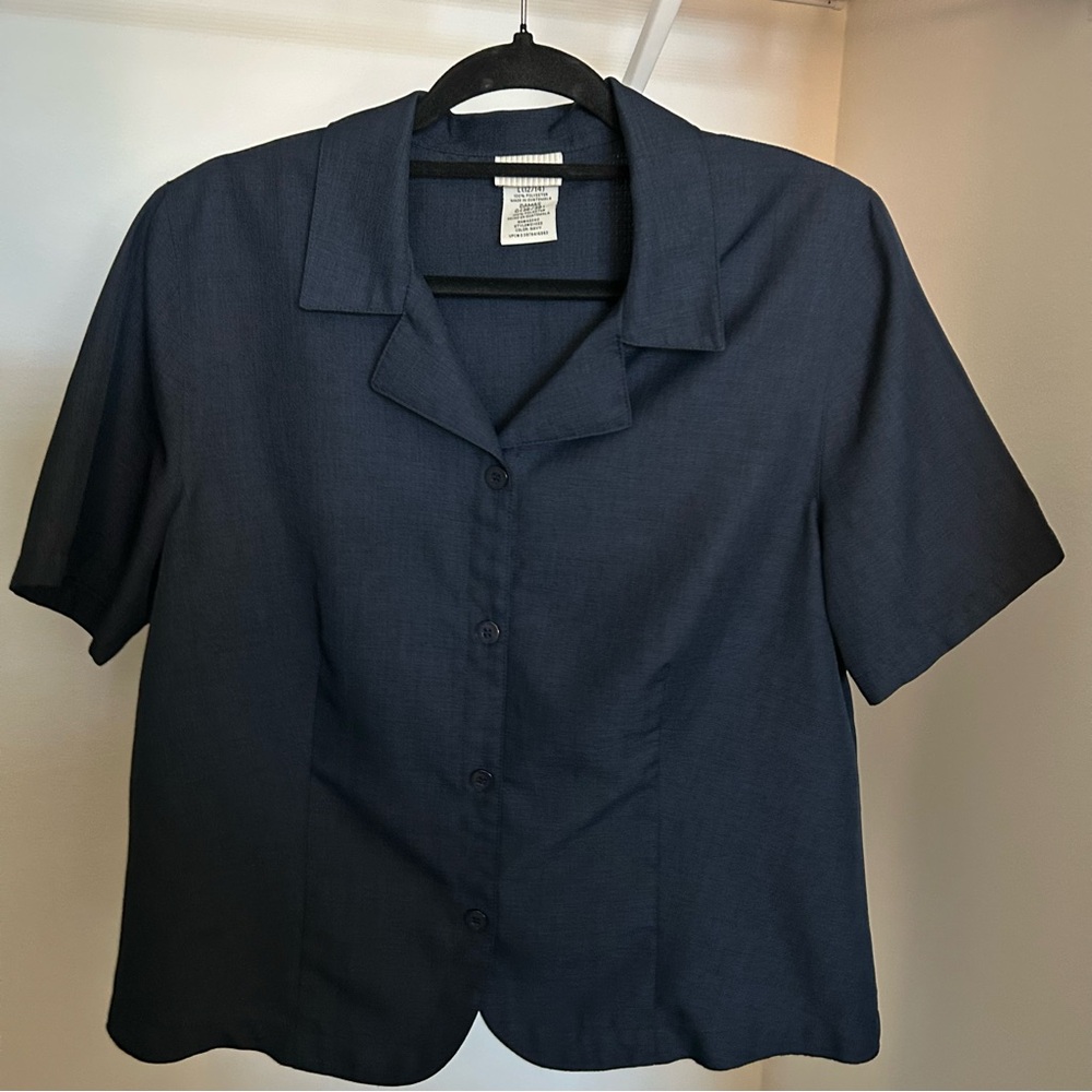 White Stag Dark Blue Button-Down Shirt